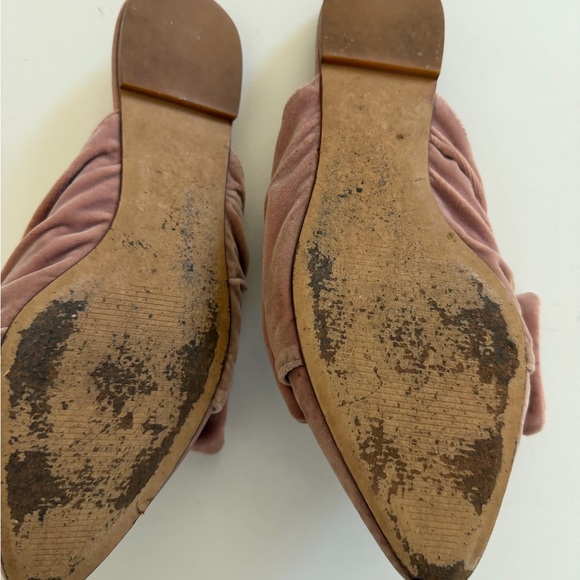 Madewell Blush Velvet Bow Mules - Picture 4 of 6